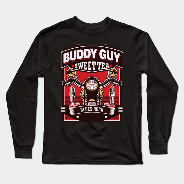 Buddy Guy Sweet Tea Long Sleeve T-Shirt by Billybenn